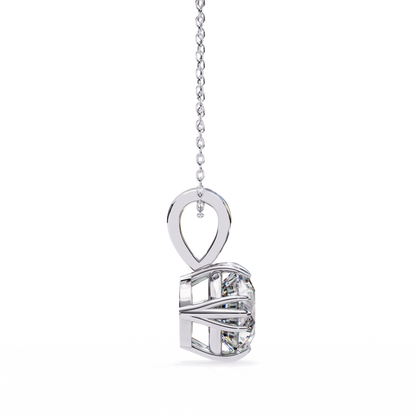 LGD Pendant Round Stone (2.04ct) In 14K Gold Without Chain