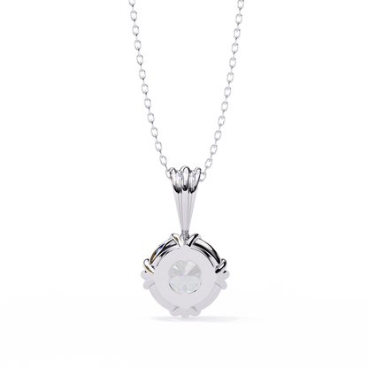 LGD Pendant Round Stone (2.04ct) In 14K Gold Without Chain