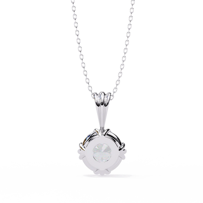 2.00 Carat Round Brilliant Cut Solitaire Diamond Pendant – Elegant Fine Jewelry