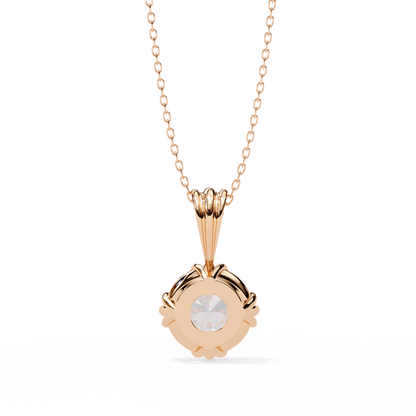 LGD Pendant Round Stone (2.04ct) In 14K Gold Without Chain