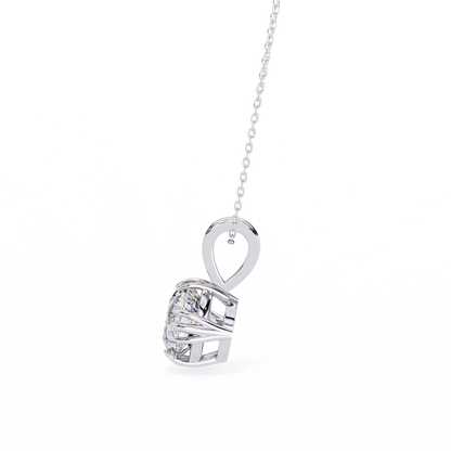 LGD Pendant Round Stone (2.04ct) In 14K Gold Without Chain