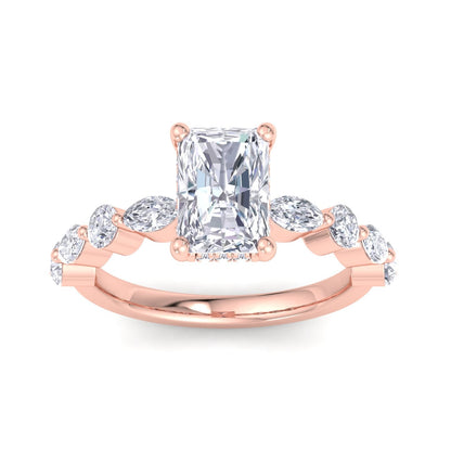 5.16 Carat Radiant Cut Solitaire Diamond Engagement Ring – Luxury Diamond Jewelry
