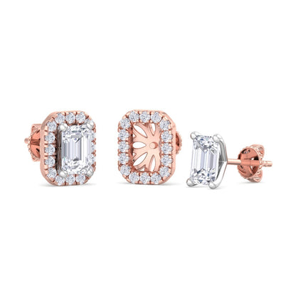 1.64 Carat Emerald Cut Diamond Studs Earrings – Luxury Diamond Jewelry