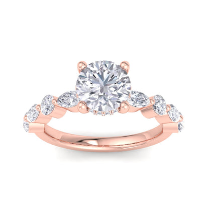 5.16 Carat Round Cut Solitaire Diamond Engagement Ring – Luxury Diamond Jewelry