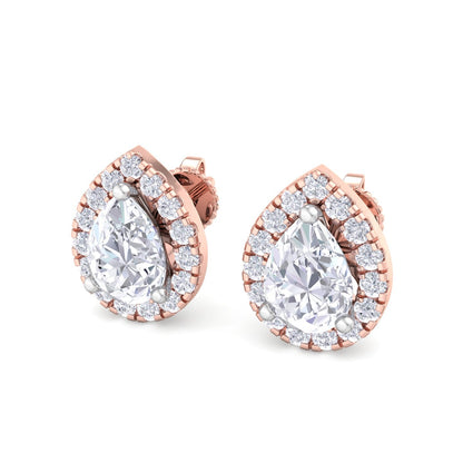 1.60 Carat Pear Cut Diamond Studs Earrings – Luxury Diamond Jewelry