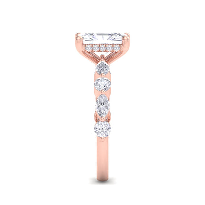 5.16 Carat Radiant Cut Solitaire Diamond Engagement Ring – Luxury Diamond Jewelry