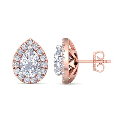 1.60 Carat Pear Cut Diamond Studs Earrings – Luxury Diamond Jewelry