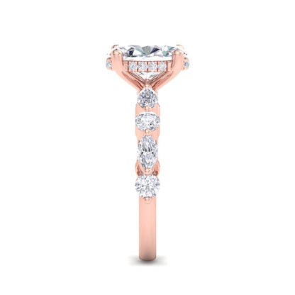 5.14 Carat Oval Cut Solitaire Diamond Engagement Ring – Luxury Diamond Jewelry