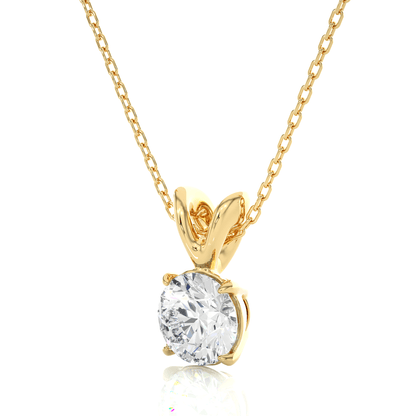 Stellar Round Diamond Pendant (Chain Sold Separately)
