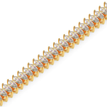 4.47 Carat Marquise Cut Diamond Tennis Bracelet – Classic Luxury Jewelry