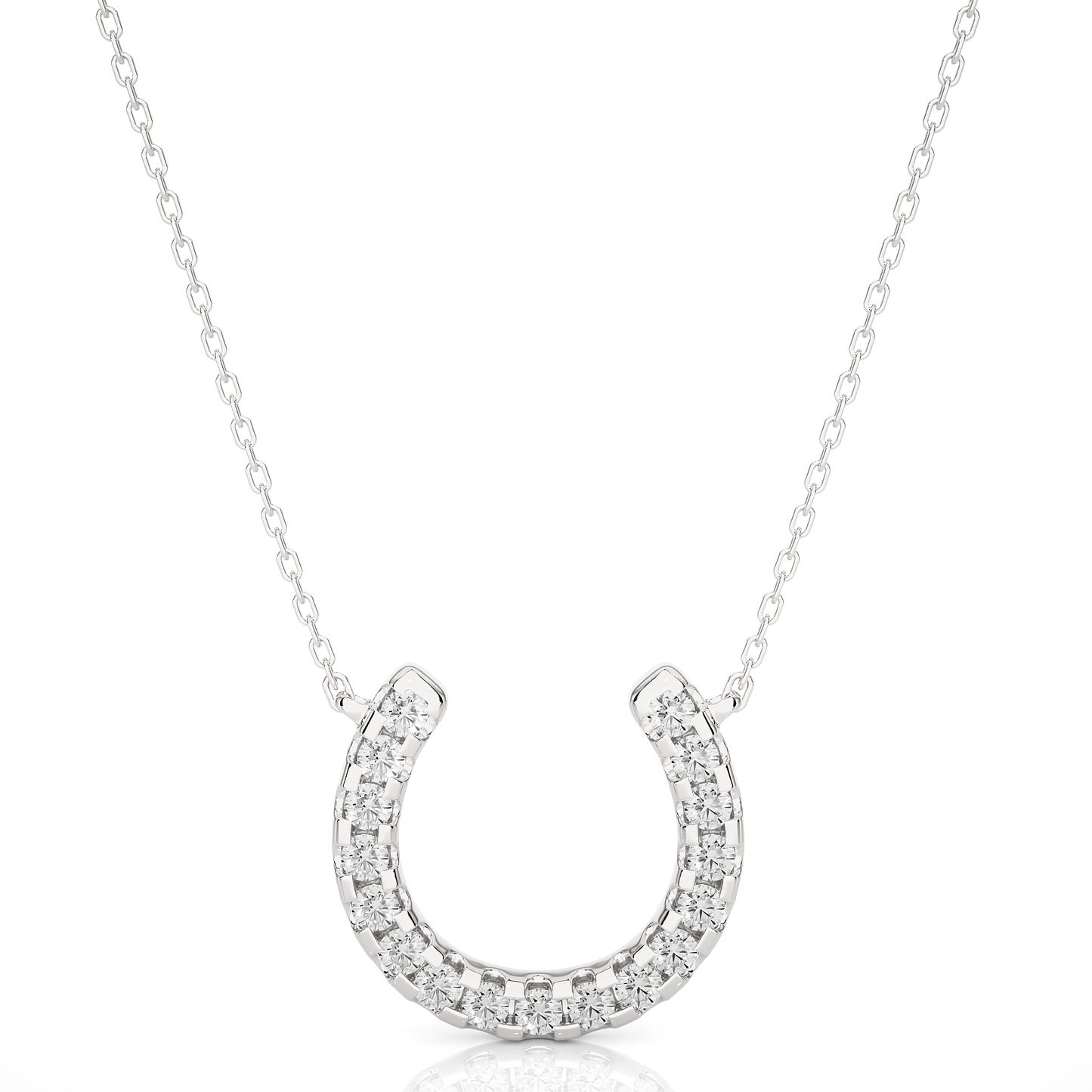 luminous round diamond pendant
