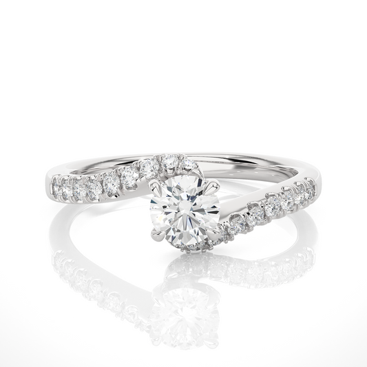 1.18 Carat Round Cut Diamond Solitaire Engagement Ring for Women – Classic Bridal Jewelry