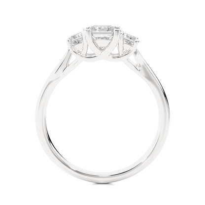 2.00 Carat Trinity Princess Cut Diamond Engagement Ring for Women – Three Stone Bridal Jewelry