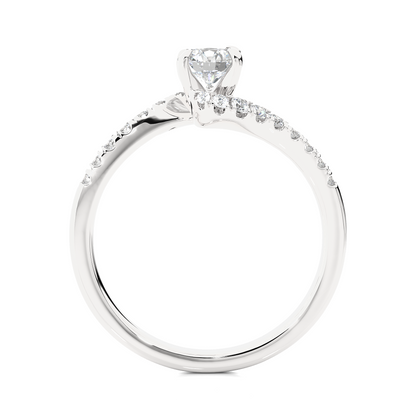 1.18 Carat Round Cut Diamond Solitaire Engagement Ring for Women – Classic Bridal Jewelry