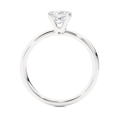 1 Carat Elena Charm Princess Cut Diamond Solitaire Engagement Ring for Women – Classic Bridal Jewelry