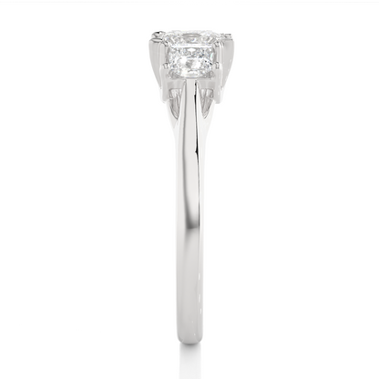 2.00 Carat Trinity Princess Cut Diamond Engagement Ring for Women – Three Stone Bridal Jewelry