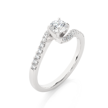 1.18 Carat Round Cut Diamond Solitaire Engagement Ring for Women – Classic Bridal Jewelry