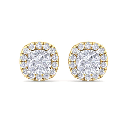 1.84 Carat Cushion Cut Diamond Studs Earrings – Luxury Diamond Jewelry