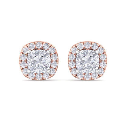 1.84 Carat Cushion Cut Diamond Studs Earrings – Luxury Diamond Jewelry