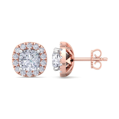 1.84 Carat Cushion Cut Diamond Studs Earrings – Luxury Diamond Jewelry