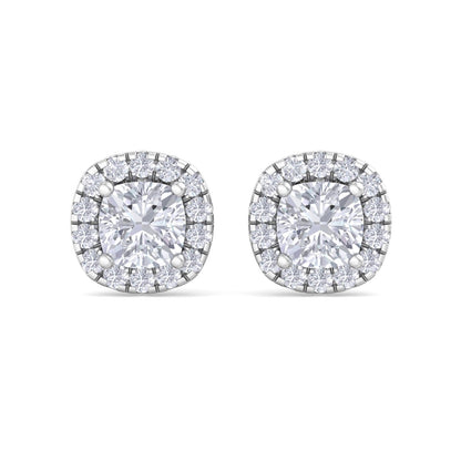 1.84 Carat Cushion Cut Diamond Studs Earrings – Luxury Diamond Jewelry