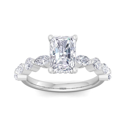 5.16 Carat Radiant Cut Solitaire Diamond Engagement Ring – Luxury Diamond Jewelry
