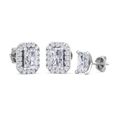 1.64 Carat Radiant Cut Diamond Studs Earrings – Luxury Diamond Jewelry