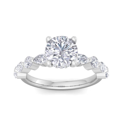 5.16 Carat Round Cut Solitaire Diamond Engagement Ring – Luxury Diamond Jewelry