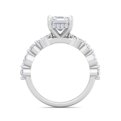 5.16 Carat Asscher Cut Solitaire Diamond Engagement Ring – Luxury Diamond Jewelry