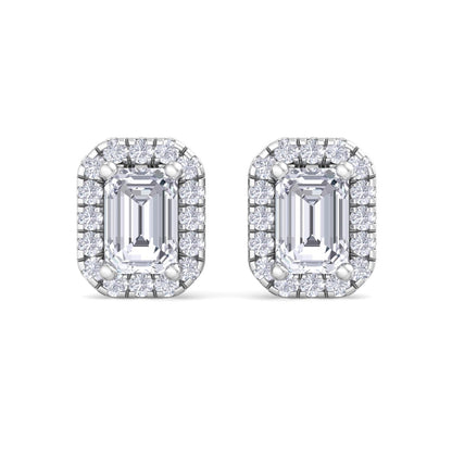 1.64 Carat Emerald Cut Diamond Studs Earrings – Luxury Diamond Jewelry
