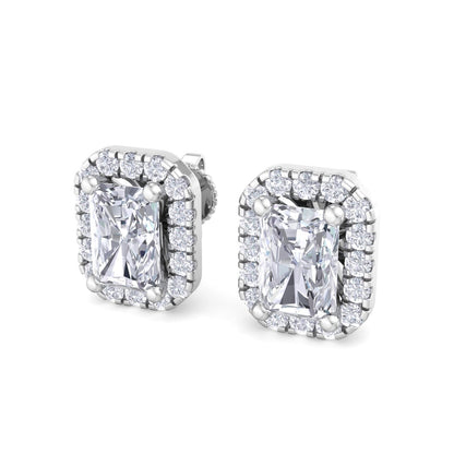 1.64 Carat Radiant Cut Diamond Studs Earrings – Luxury Diamond Jewelry