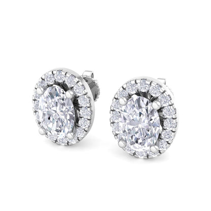 1.64 Carat Oval Cut Diamond Studs Earrings – Luxury Diamond Jewelry