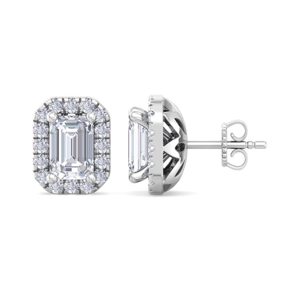 1.64 Carat Emerald Cut Diamond Studs Earrings – Luxury Diamond Jewelry