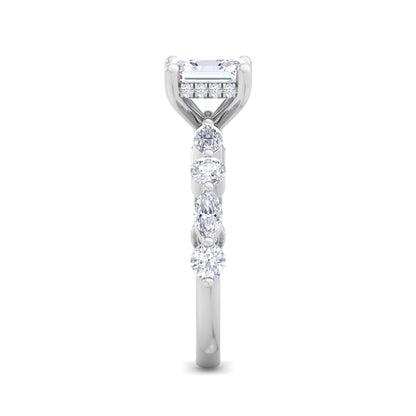 5.16 Carat Asscher Cut Solitaire Diamond Engagement Ring – Luxury Diamond Jewelry