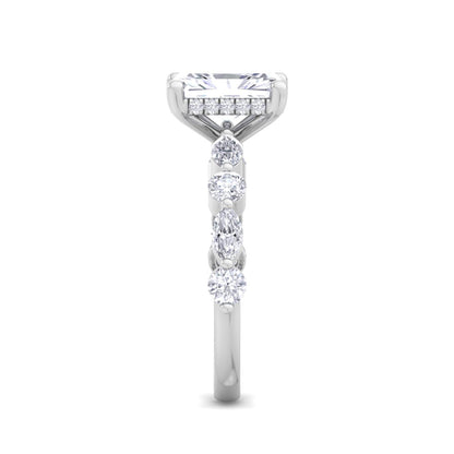 5.16 Carat Radiant Cut Solitaire Diamond Engagement Ring – Luxury Diamond Jewelry