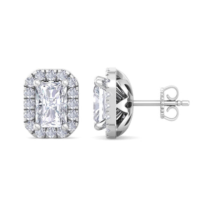 1.64 Carat Radiant Cut Diamond Studs Earrings – Luxury Diamond Jewelry