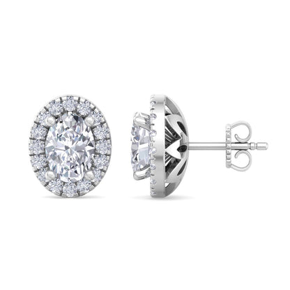 1.64 Carat Oval Cut Diamond Studs Earrings – Luxury Diamond Jewelry