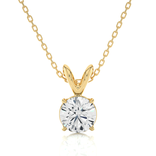 Stellar Round Diamond Pendant (Chain Sold Separately)