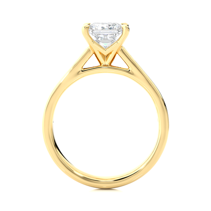 1.18 Carat Princess Cut Solitaire Diamond Engagement Ring for Women – Elegant Bridal Jewelry