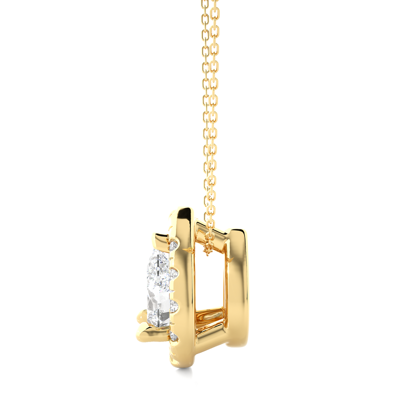 teardrop diamond pendant (chain sold separately)