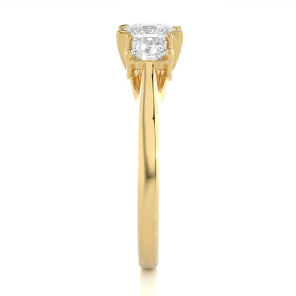 2.00 Carat Trinity Princess Cut Diamond Engagement Ring for Women – Three Stone Bridal Jewelry