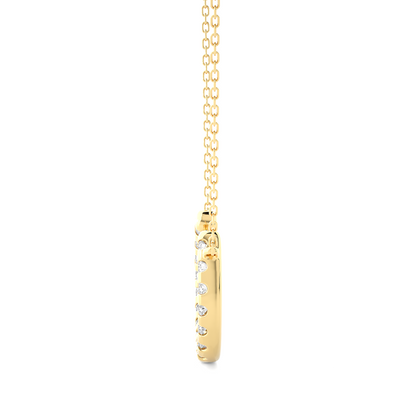 Luminous Round Diamond Pendant