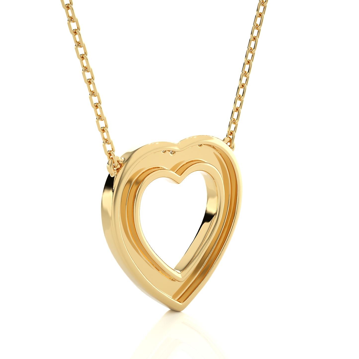 eternal heartbeat diamond pendant
