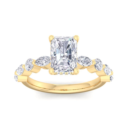 5.16 Carat Radiant Cut Solitaire Diamond Engagement Ring – Luxury Diamond Jewelry