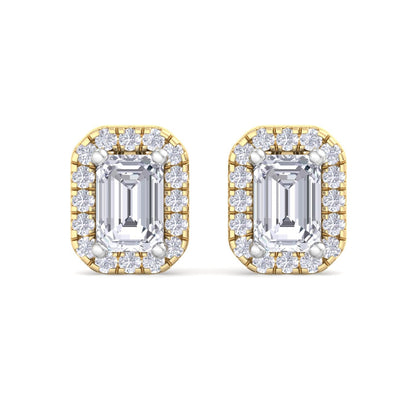 1.64 Carat Emerald Cut Diamond Studs Earrings – Luxury Diamond Jewelry