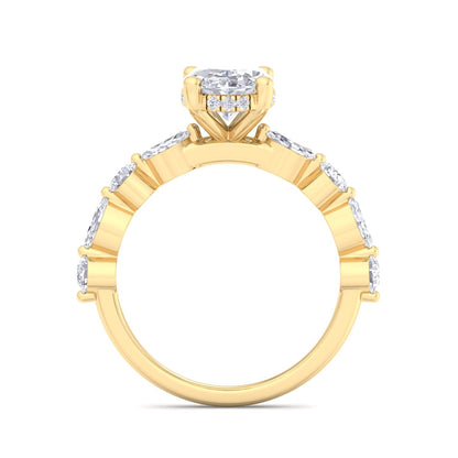 5.14 Carat Oval Cut Solitaire Diamond Engagement Ring – Luxury Diamond Jewelry