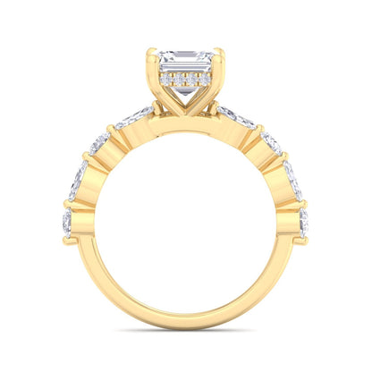 5.16 Carat Asscher Cut Solitaire Diamond Engagement Ring – Luxury Diamond Jewelry