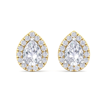 1.60 Carat Pear Cut Diamond Studs Earrings – Luxury Diamond Jewelry