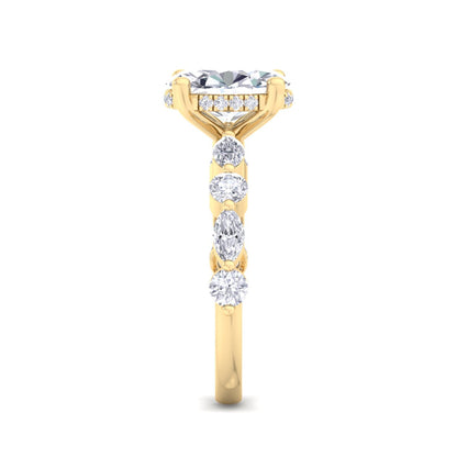 5.14 Carat Oval Cut Solitaire Diamond Engagement Ring – Luxury Diamond Jewelry