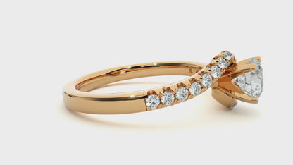 1.18 Carat Round Cut Diamond Solitaire Engagement Ring for Women – Classic Bridal Jewelry